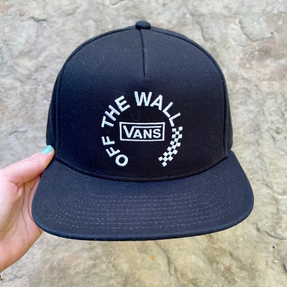 NWT VANS SNAPBACK HAT BLACK CHECKERBOARD NEW LOGO - Picture 2 of 14